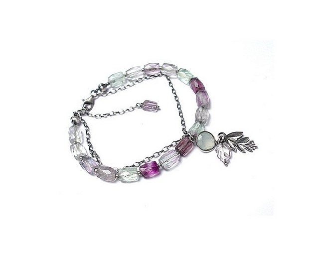 Mint and purple - bransoletka Katia i krokodyl