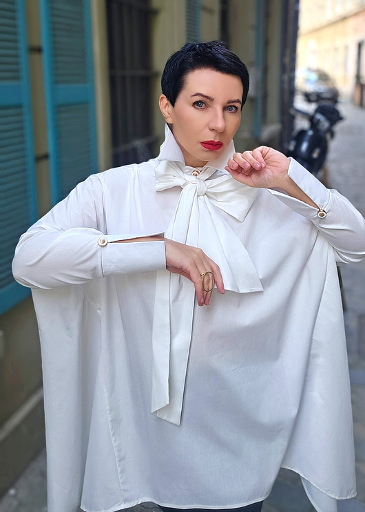 koszule damskie Niebanalna Koszula Geometryczna