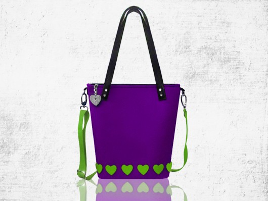 Fioletowa torba z filcu modeMania