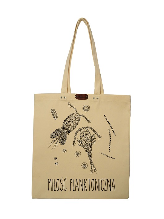 Miłość planktoniczna - torba z grubego płótna Wild Dot