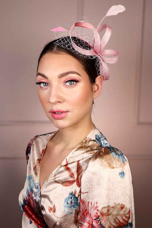 fascynatory BELLONA fascynator klasyczny jasny róż