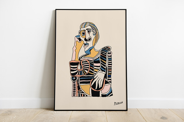 Pablo Picasso, inspiracja, plakat wystawowy Pas De LArt