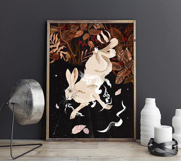 grafiki i ilustracje Follow the White Rabbit