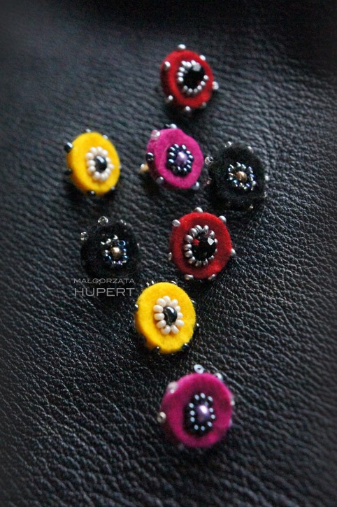  RainbowCake - Yellow sztyfty FlowerFelt Design