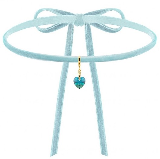 Aksamitny choker z kryształem SWAROVSKI® Coccola JEWELLERY