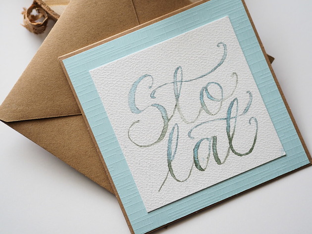 kartki scrapbooking Kartka handmade Sto Lat