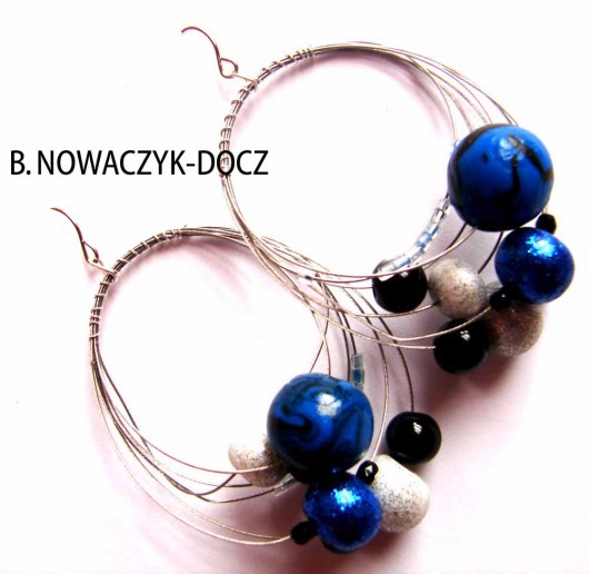 KOLCZYKI &quot;GRANAT NOCY&quot; aniaibasia