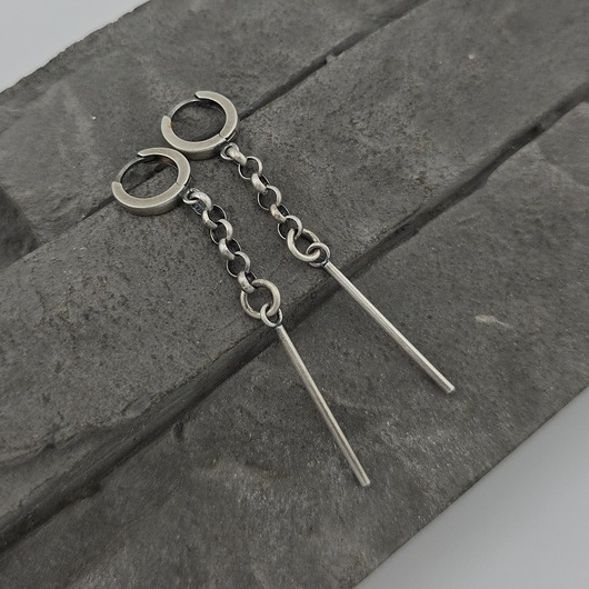 kolczyki srebrne Kolczyki srebrne Rock