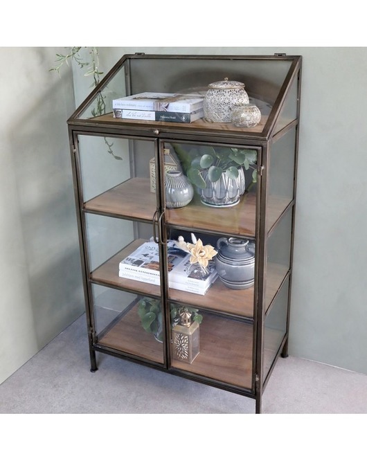 komody Witryna szklarnia metalowa Przeszklona Loft