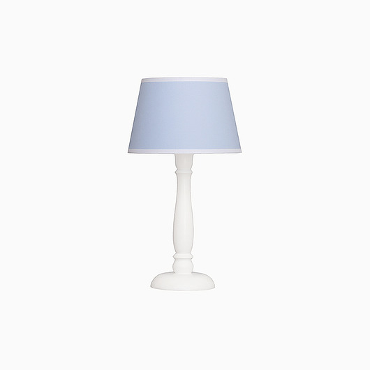 Lampka nocna błękitna z białą lamówką Roomee Decor