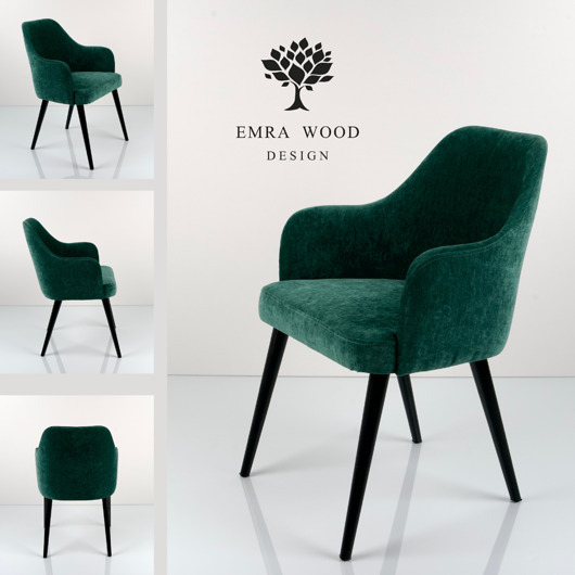 krzesła Producent Krzesło Tapicerowane EMRA WOOD  DELUXE KR-9