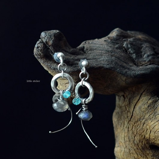 wianuszki z labradorytem little atelier