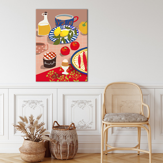 obrazy Obraz na płótnie Poranek bez pośpiechu 70x100cm