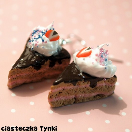 kolczyki torciki ciasteczkatynki