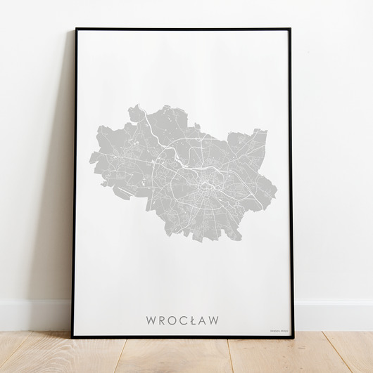Mapa plakat - Wrocław - różne kolory Mappy Maps