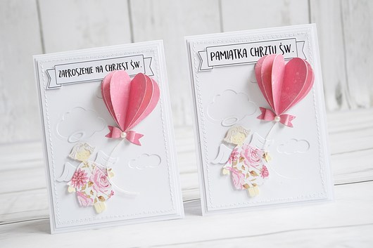 Kartka z okazji Chrztu Świętego dla dziewczynki artwithheart