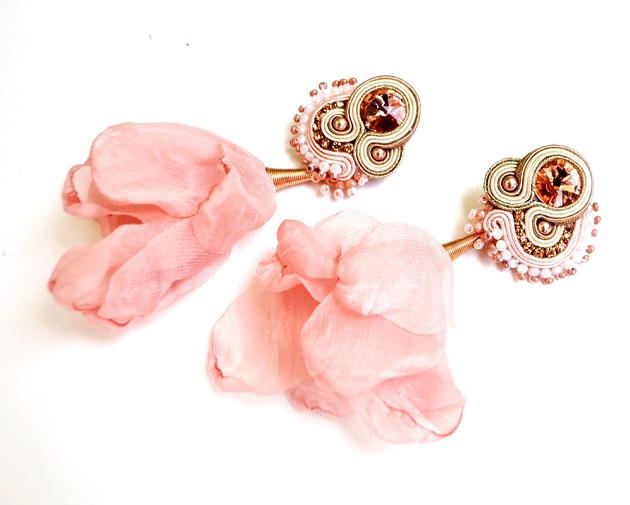 kolczyki soutache Sutaszowe kolczyki TULIP