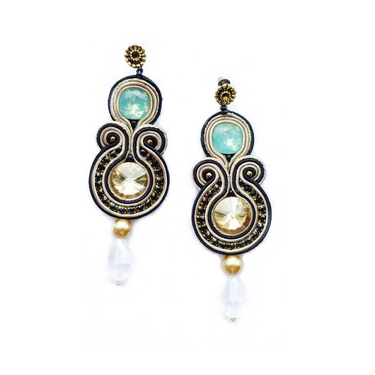 Blink Blink- kolczyki soutache Mró Soutache