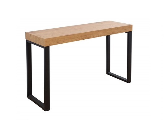 Biurko, konsola Oak Desk, MDF, metal, 75x120x60  Home Design