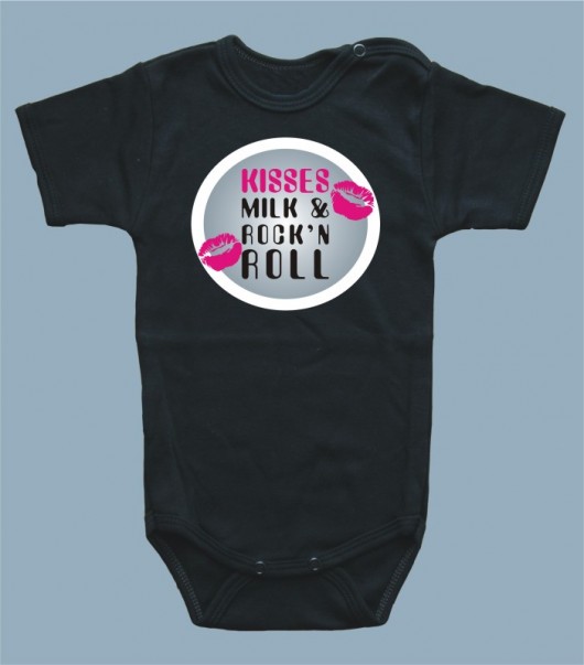 Body niemowlęce: Kisses Milk and Rock'n Roll BabyGiftShop