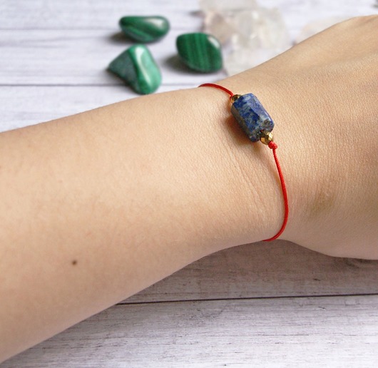 bransoletki z kamieni naturalnych Optymizm, siła, odwaga LAPIS LAZULI