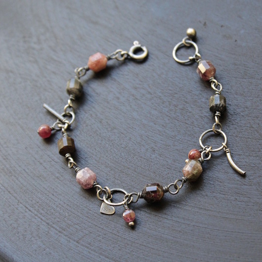 bransoletki z kamieni naturalnych Unikatowe turmaliny