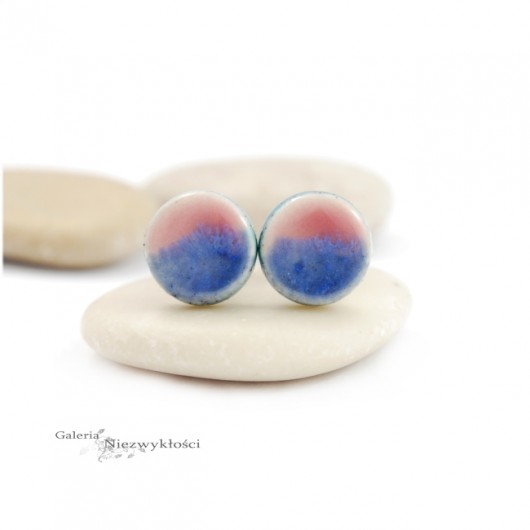 Jeans z różą- kolczyki ceramiczne Dorca
