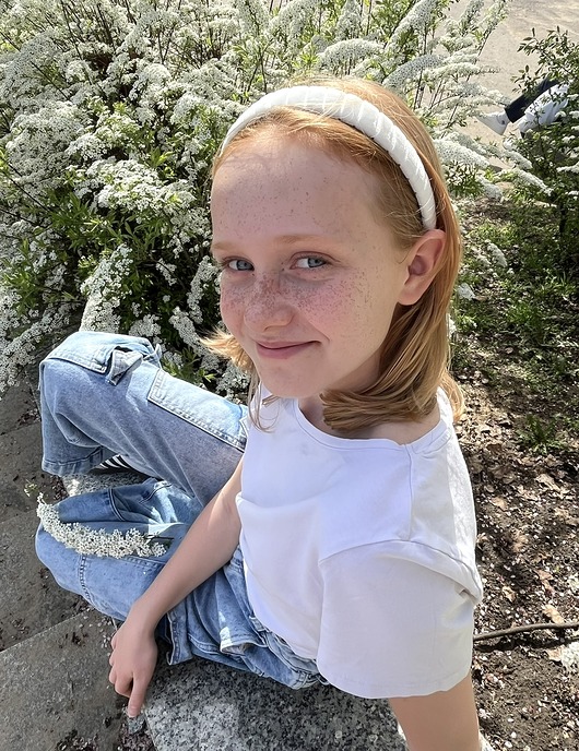 opaski do włosów Rogalikowa biała opaska White