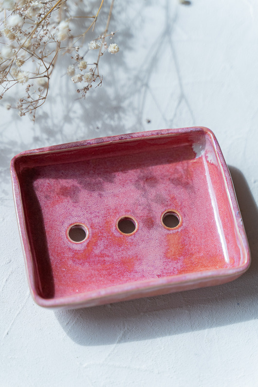 mydelniczki Mydelniczka ceramiczna RASPBERRY