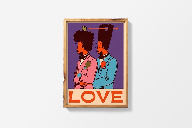 plakaty LOVE x gig poster