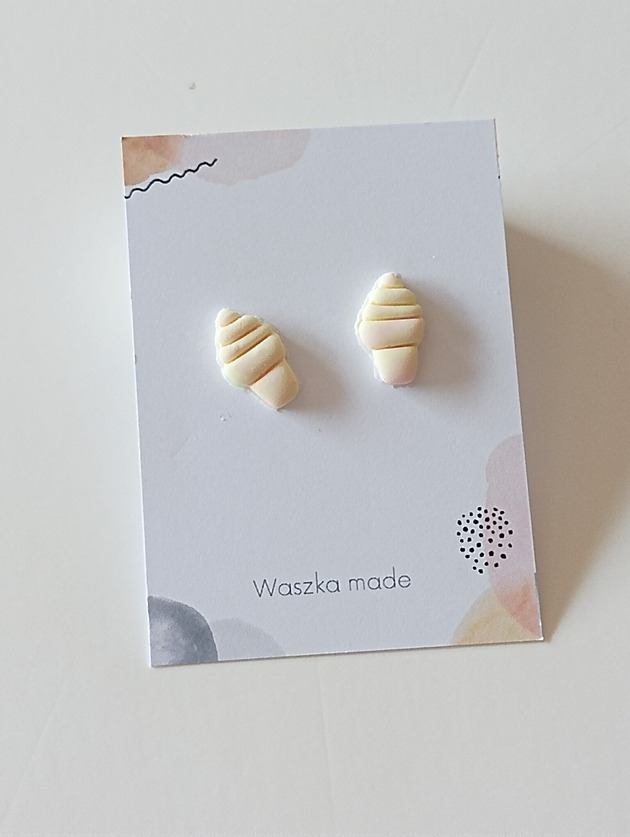 kolczyki z masy plastycznej Kolczyki lody włoskie większe mieszane