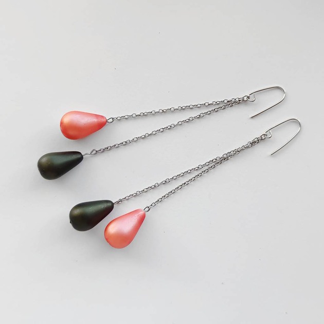 kolczyki z kamieniami Kolczyki OKRĄG