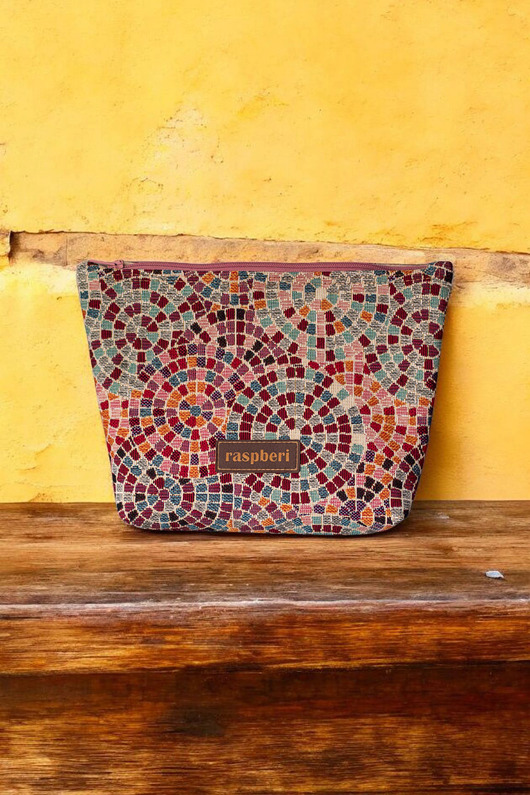 kosmetyczki Żakardowa kosmetyczka MAXI