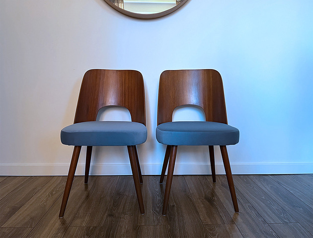 krzesła Komplet czterech krzeseł TON, O. Haerdtl, Czechosłowacja