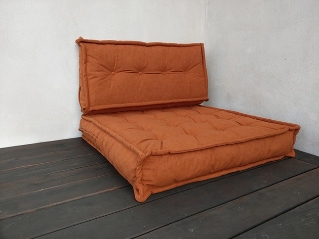 sofy i szezlongi Sofa Modułowa Futon Siedzisko Materac Francuski Puf