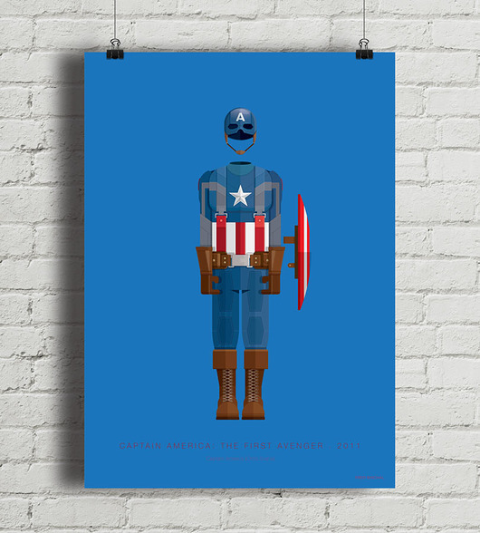 Plakat Kapitan Ameryka  minimalmill