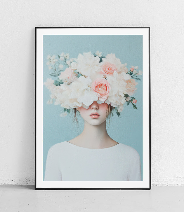 plakaty Plakat Delikatne kwiaty i róże