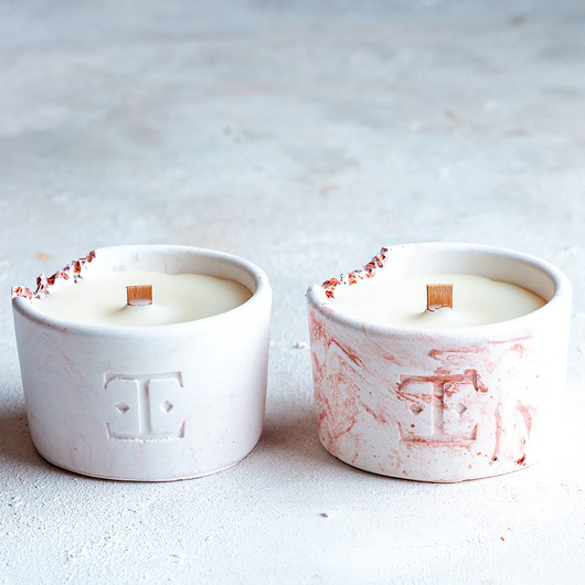 świeczniki i świece Zestaw 2 świeczek Copper Charm Midi