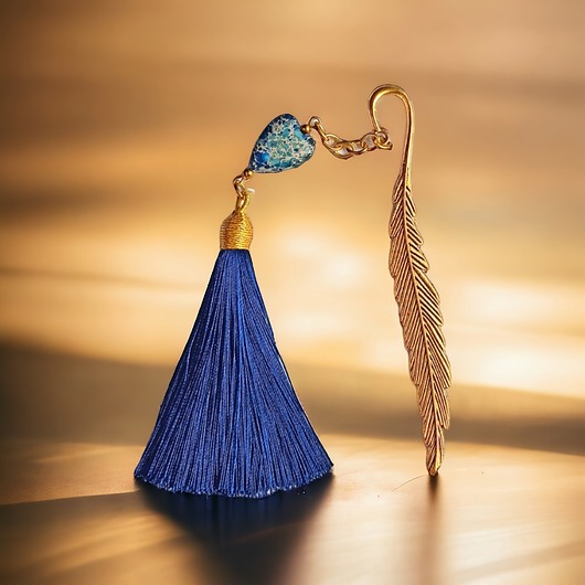 zakładki do książek Zakładka PREMIUM : serce : jaspis cesarski : granat