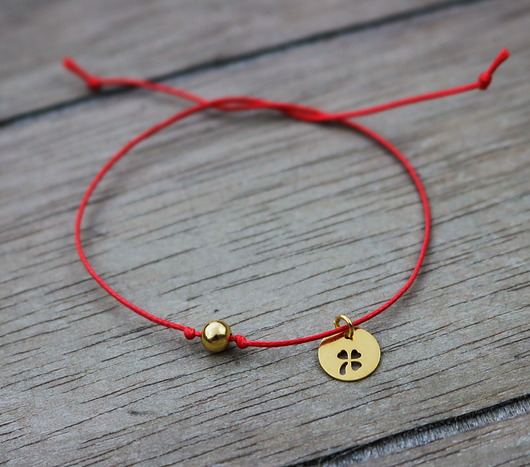 Bransoletka sznurkowa na szczęście z kulką Coccola JEWELLERY