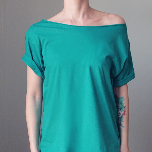 Szafirowy czysty gładki oversize S-XXL ONE MUG A DAY