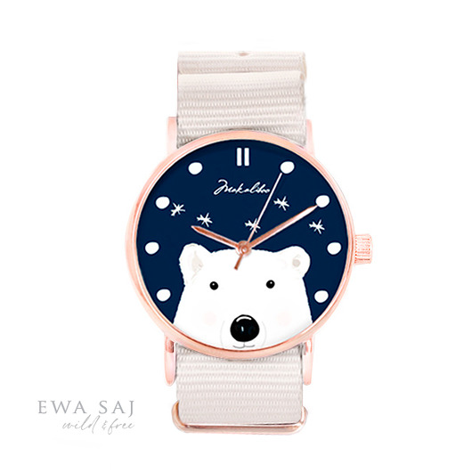 zegarki damskie Prezent Zegarek Miś Polarny - Polar bear