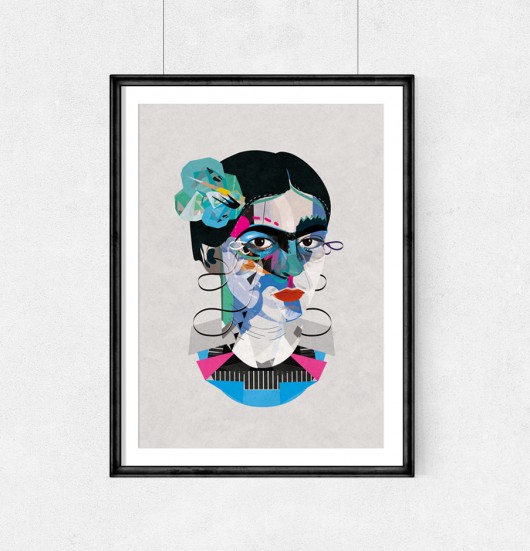 Frida Geo A2 art Giclée print Żaneta Antosik PRINTS