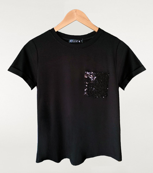 t-shirt damskie Sima Black