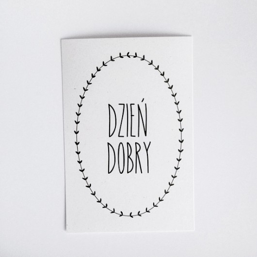 Kartka DZIEŃ DOBRY skinny beleco