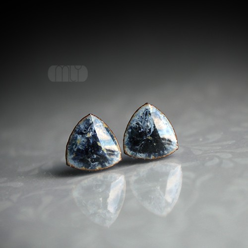 kolczyki ceramiczne Gri /stal chirurgiczna/