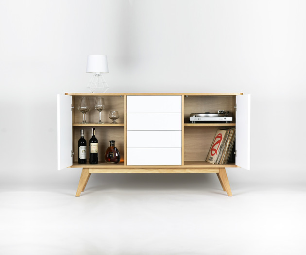 Drevutnia - Komoda Bufetowa / Komoda do Salonu 152cm Drevutnia