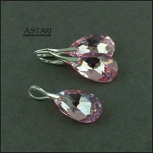 kryształ SWAROVSKI TEARDROP - ROSE AB - ZAMÓWIENIE Astari