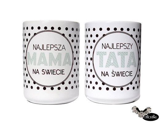 Zestaw kubków dla Mamy i Taty Sowia Aleja