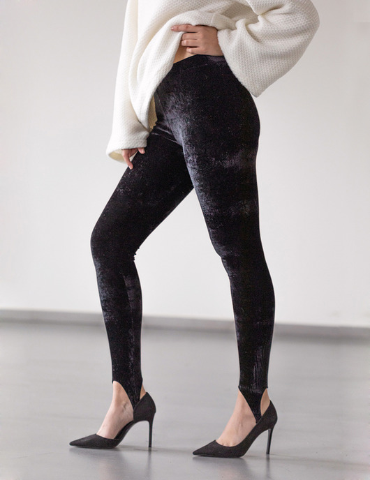 legginsy Legginsy welurowe narciarki